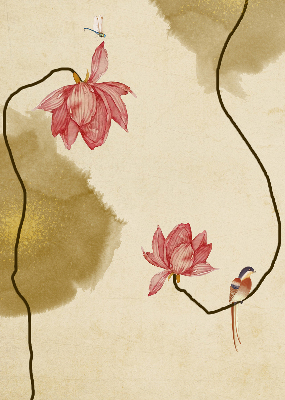 Rolgordijn verduisterend Bloemen