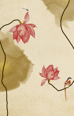 Rolgordijn verduisterend Bloemen