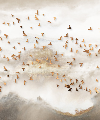 Rolgordijn voor het raam Een zwerm vogels