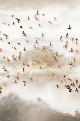 Rolgordijn voor het raam Een zwerm vogels