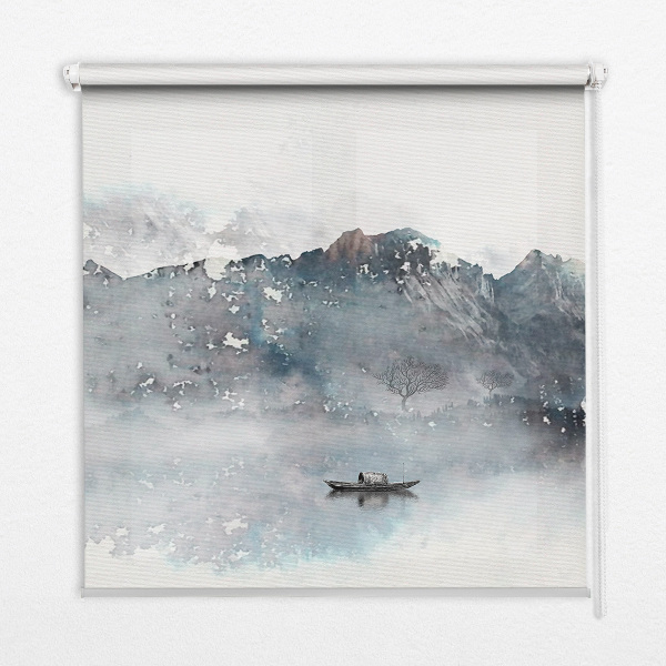 Rolgordijn verduisterend Geschilderde bergen