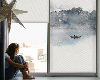 Rolgordijn verduisterend Geschilderde bergen