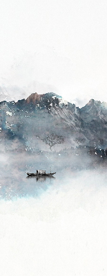 Rolgordijn verduisterend Geschilderde bergen