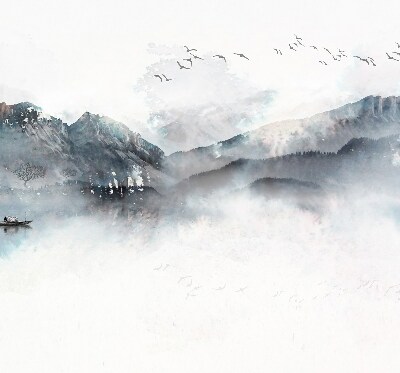 Rolgordijn verduisterend Geschilderde bergen