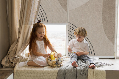 Rolgordijn voor het raam Abstractie