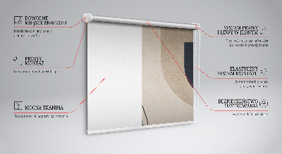 Rolgordijn voor het raam Abstractie