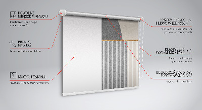 Rolgordijn voor het raam Willekeurige figuren