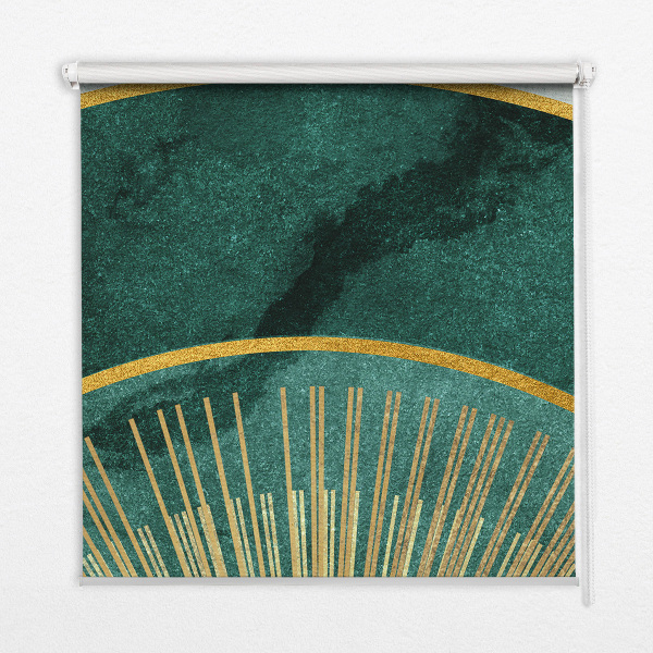 Rolgordijn verduisterend Een halve cirkel binnen een halve cirkel