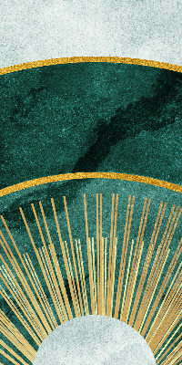 Rolgordijn verduisterend Een halve cirkel binnen een halve cirkel