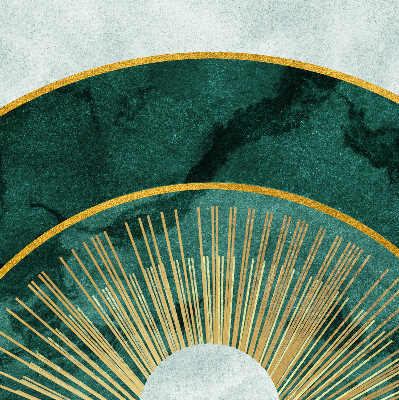 Rolgordijn verduisterend Een halve cirkel binnen een halve cirkel