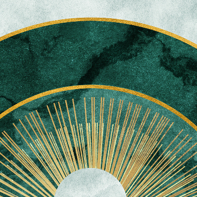 Rolgordijn verduisterend Een halve cirkel binnen een halve cirkel