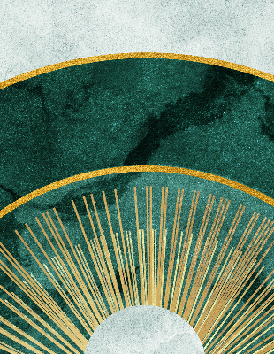 Rolgordijn verduisterend Een halve cirkel binnen een halve cirkel