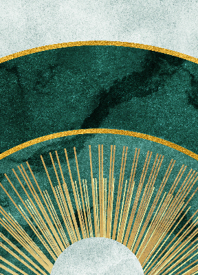 Rolgordijn verduisterend Een halve cirkel binnen een halve cirkel