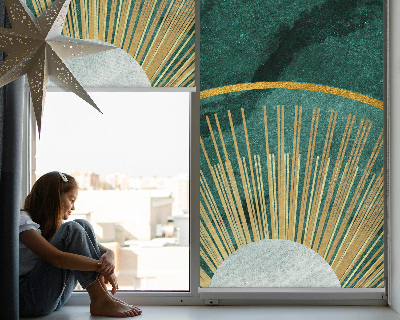 Rolgordijn verduisterend Een halve cirkel binnen een halve cirkel