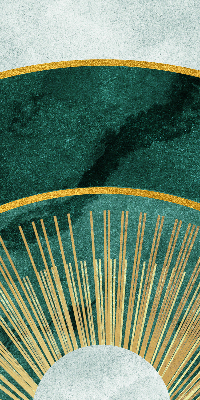 Rolgordijn verduisterend Een halve cirkel binnen een halve cirkel