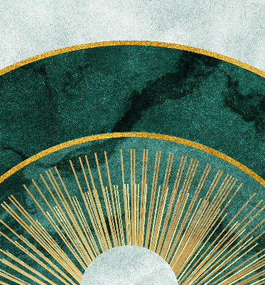 Rolgordijn verduisterend Een halve cirkel binnen een halve cirkel