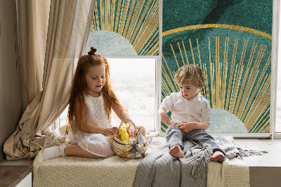 Rolgordijn verduisterend Een halve cirkel binnen een halve cirkel