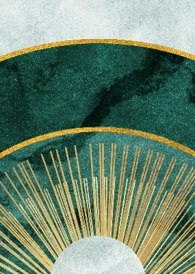 Rolgordijn verduisterend Een halve cirkel binnen een halve cirkel