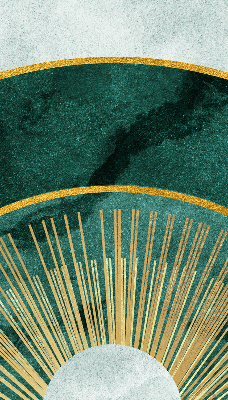 Rolgordijn verduisterend Een halve cirkel binnen een halve cirkel