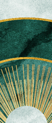 Rolgordijn verduisterend Een halve cirkel binnen een halve cirkel