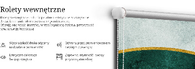 Rolgordijn verduisterend Een halve cirkel binnen een halve cirkel