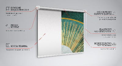 Rolgordijn verduisterend Een halve cirkel binnen een halve cirkel