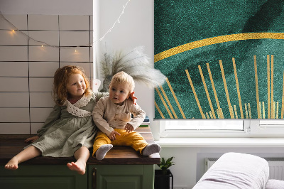 Rolgordijn verduisterend Een halve cirkel binnen een halve cirkel