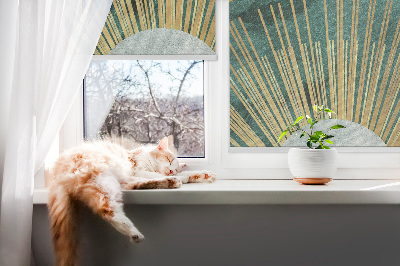 Rolgordijn verduisterend Een halve cirkel binnen een halve cirkel