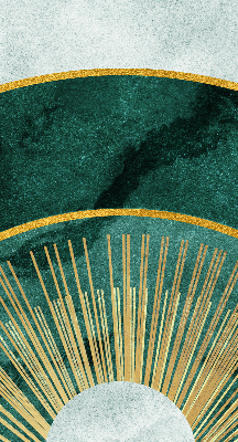 Rolgordijn verduisterend Een halve cirkel binnen een halve cirkel