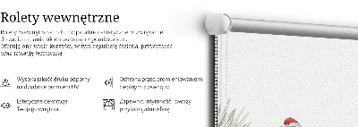 Rolgordijn voor het raam Kranen in de lelies