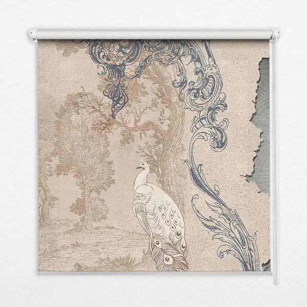 Rolgordijn verduisterend Vintage vogels