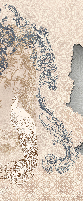 Rolgordijn verduisterend Vintage vogels