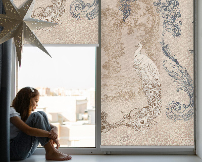 Rolgordijn verduisterend Vintage vogels