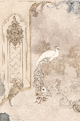 Rolgordijn verduisterend Vintage vogels