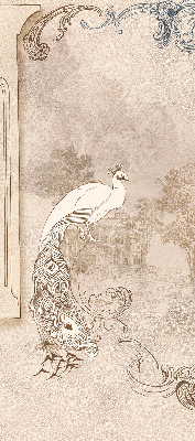 Rolgordijn verduisterend Vintage vogels