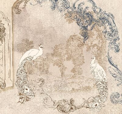 Rolgordijn verduisterend Vintage vogels