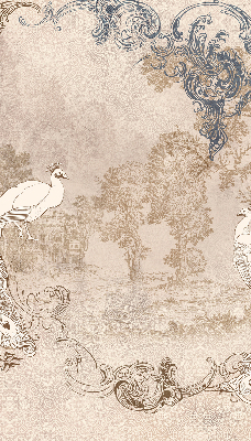 Rolgordijn verduisterend Vintage vogels