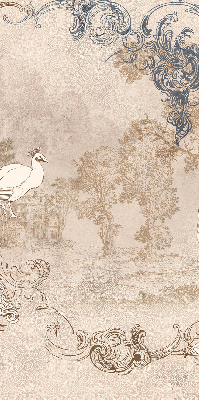 Rolgordijn verduisterend Vintage vogels