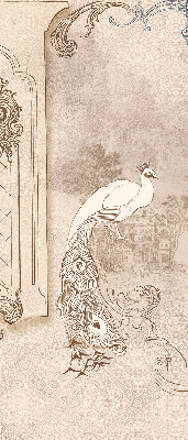 Rolgordijn verduisterend Vintage vogels