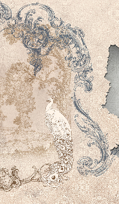 Rolgordijn verduisterend Vintage vogels