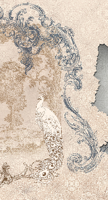 Rolgordijn verduisterend Vintage vogels