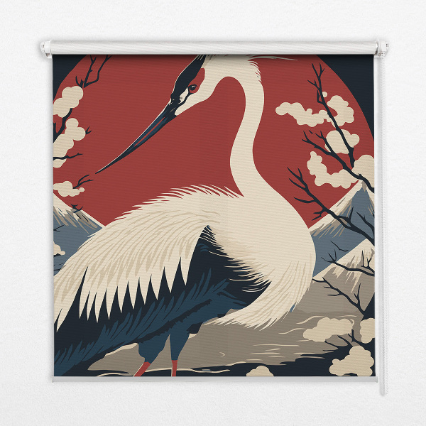 Rolgordijn voor het raam Kraan in het water