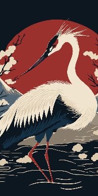 Rolgordijn voor het raam Kraan in het water