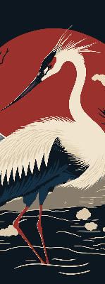 Rolgordijn voor het raam Kraan in het water