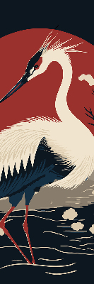 Rolgordijn voor het raam Kraan in het water