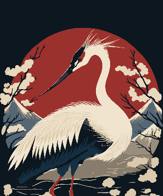 Rolgordijn voor het raam Kraan in het water