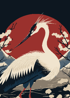 Rolgordijn voor het raam Kraan in het water