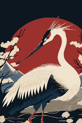 Rolgordijn voor het raam Kraan in het water