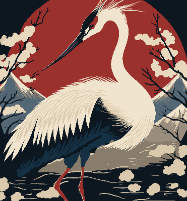 Rolgordijn voor het raam Kraan in het water