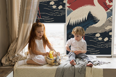 Rolgordijn voor het raam Kraan in het water